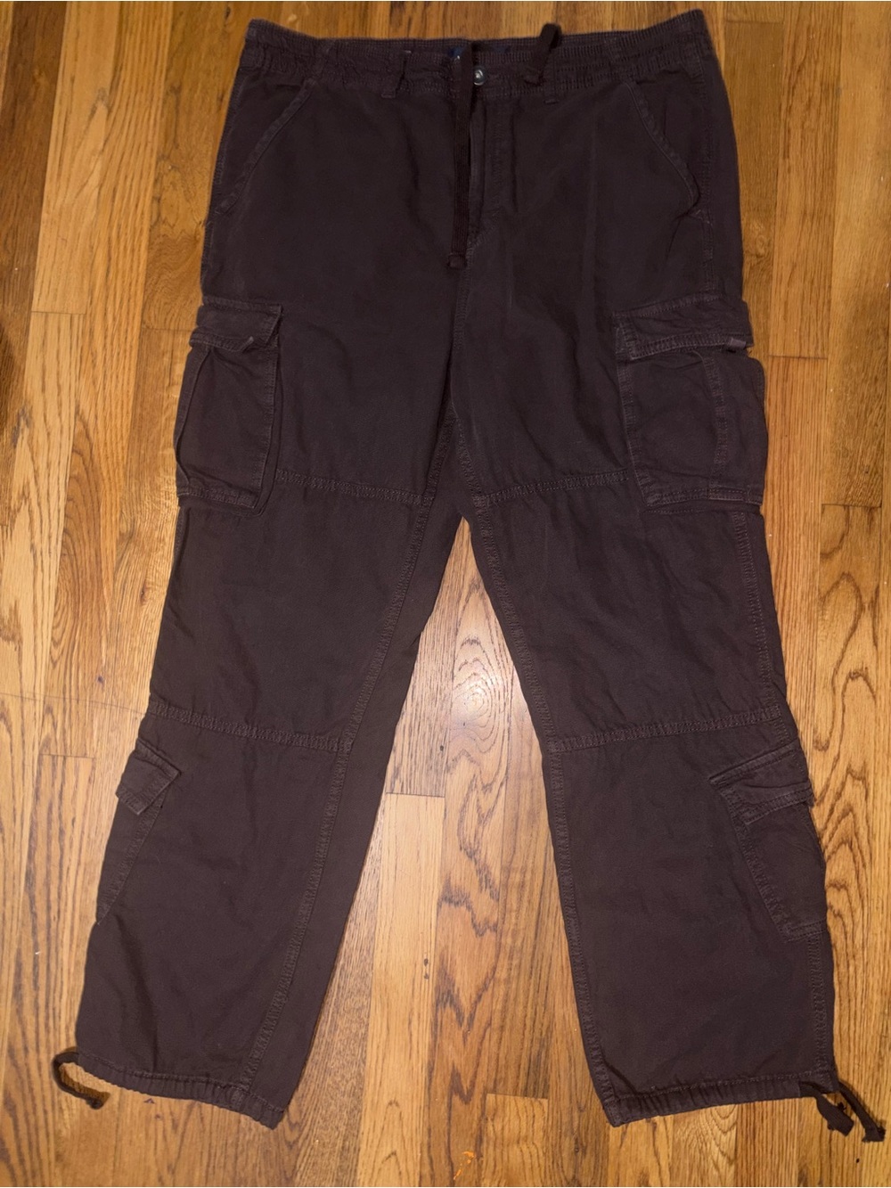 Men's Brown Cargo Pants - Comfortable Utility Style